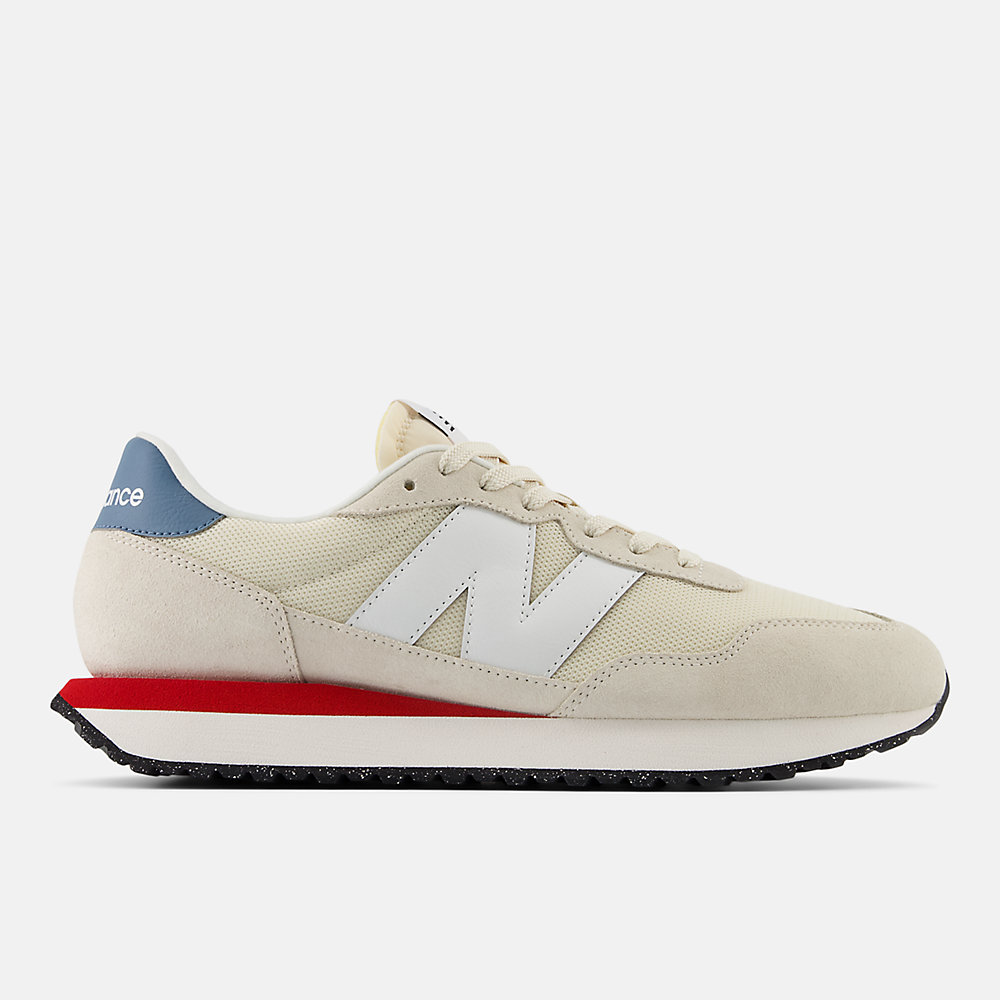 New Balance 237 Shoes Linen with White and Elemental Blue